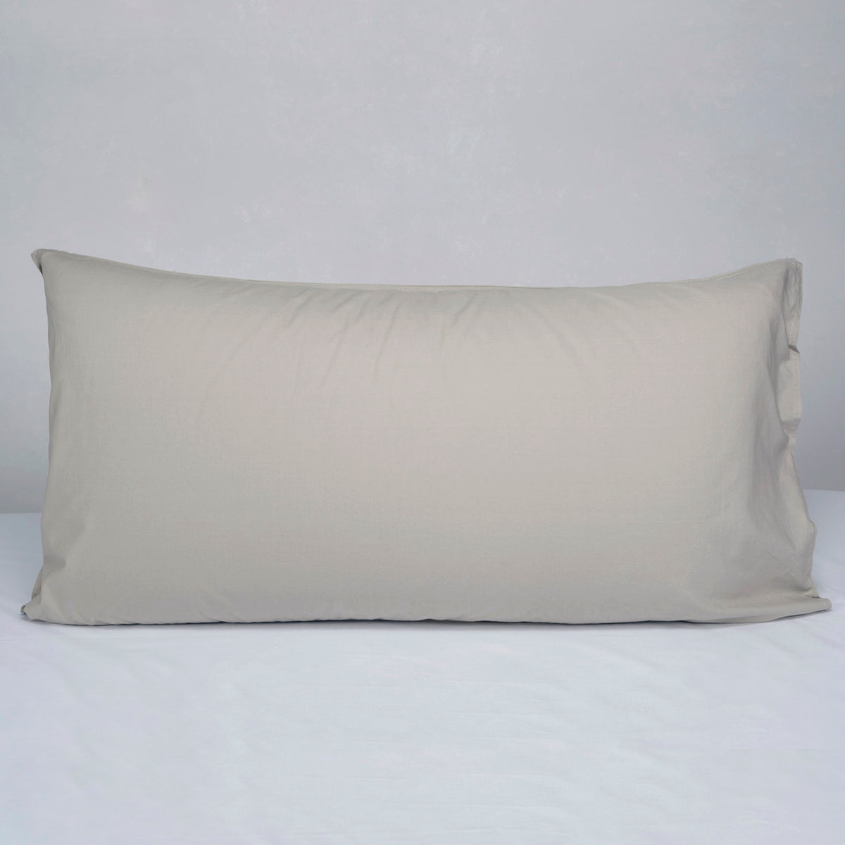 Funda Decorativa Percal Stone Wash | 200 Hilos King Size 90 cm x 50 cm Topo