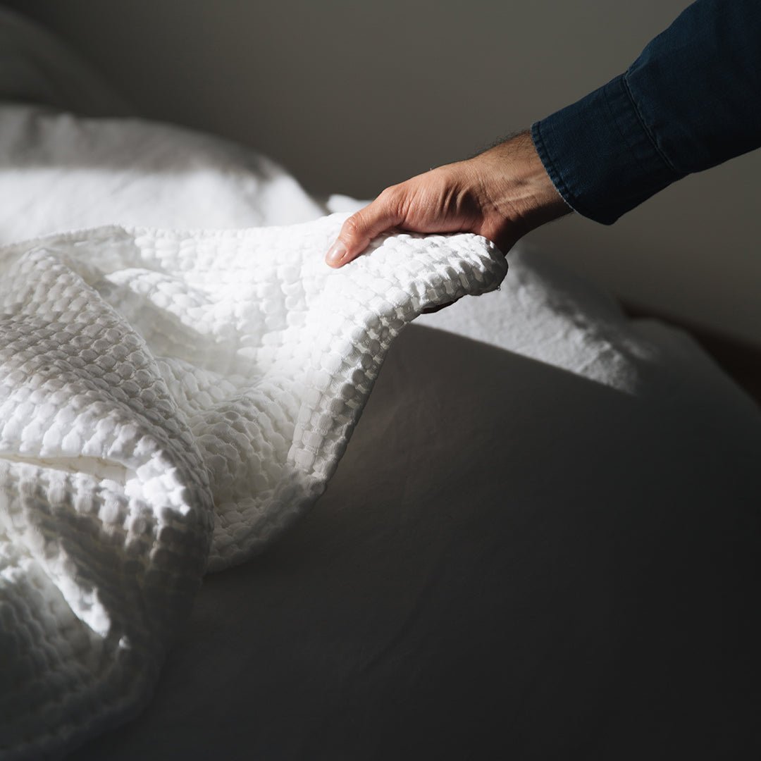 CUBRECAMA CUADRILLE - Mint & Lime