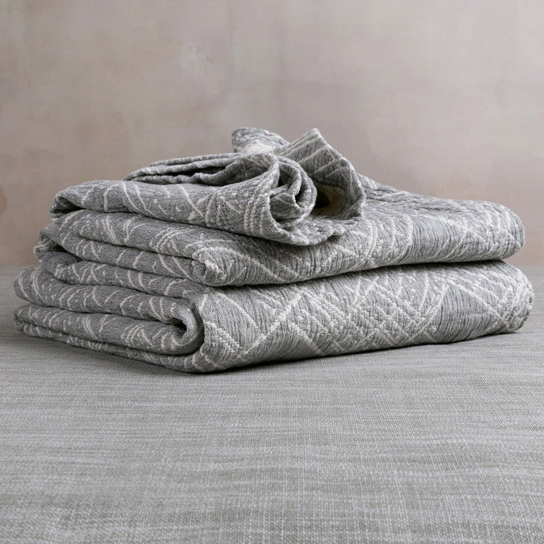 CUBRECAMA CUARZO - Mint & Lime