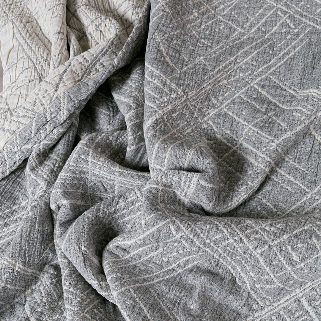 CUBRECAMA CUARZO - Mint & Lime