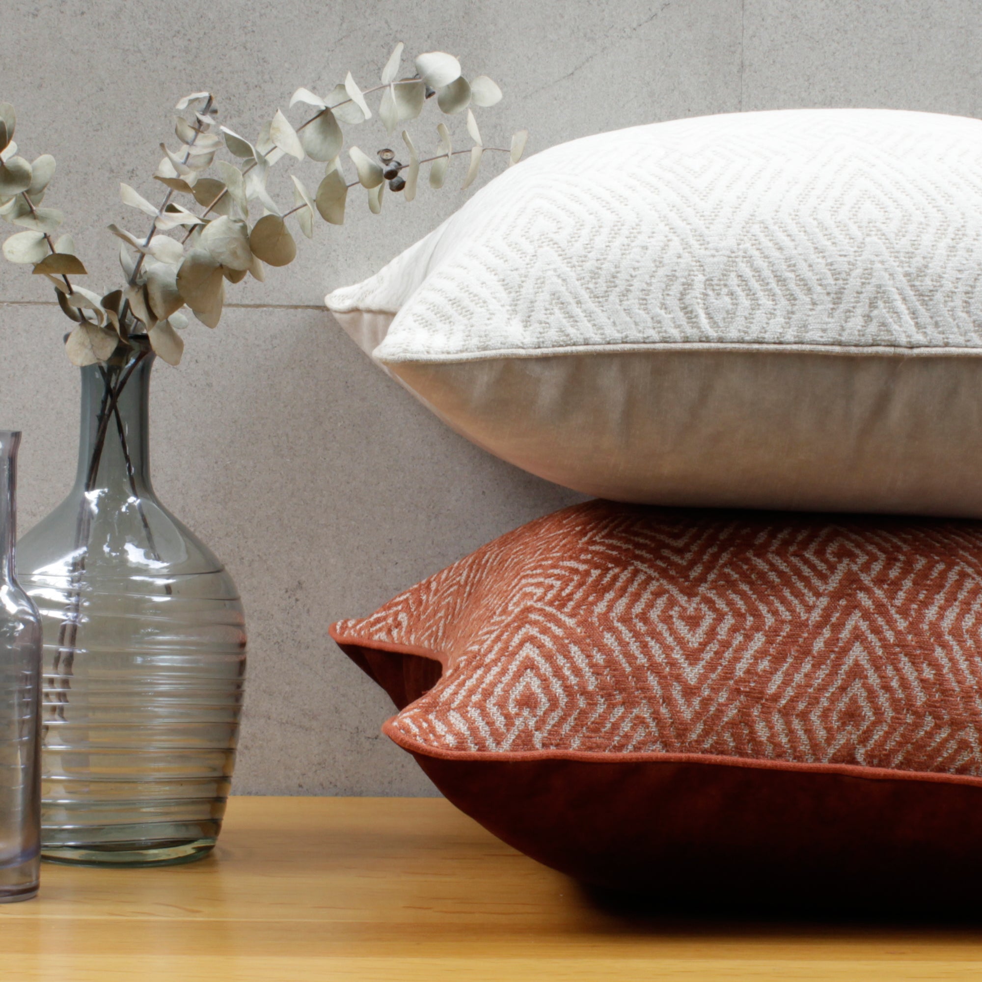 FUNDA DE COJÍN GEO - Mint & Lime