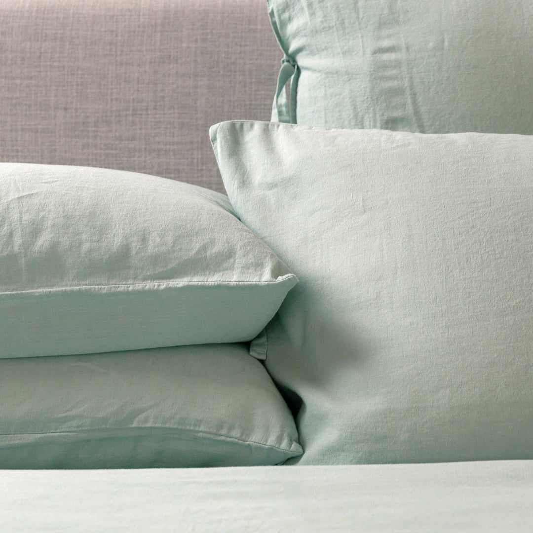 FUNDA DECORATIVA LINO/ALGODÓN - Mint & Lime