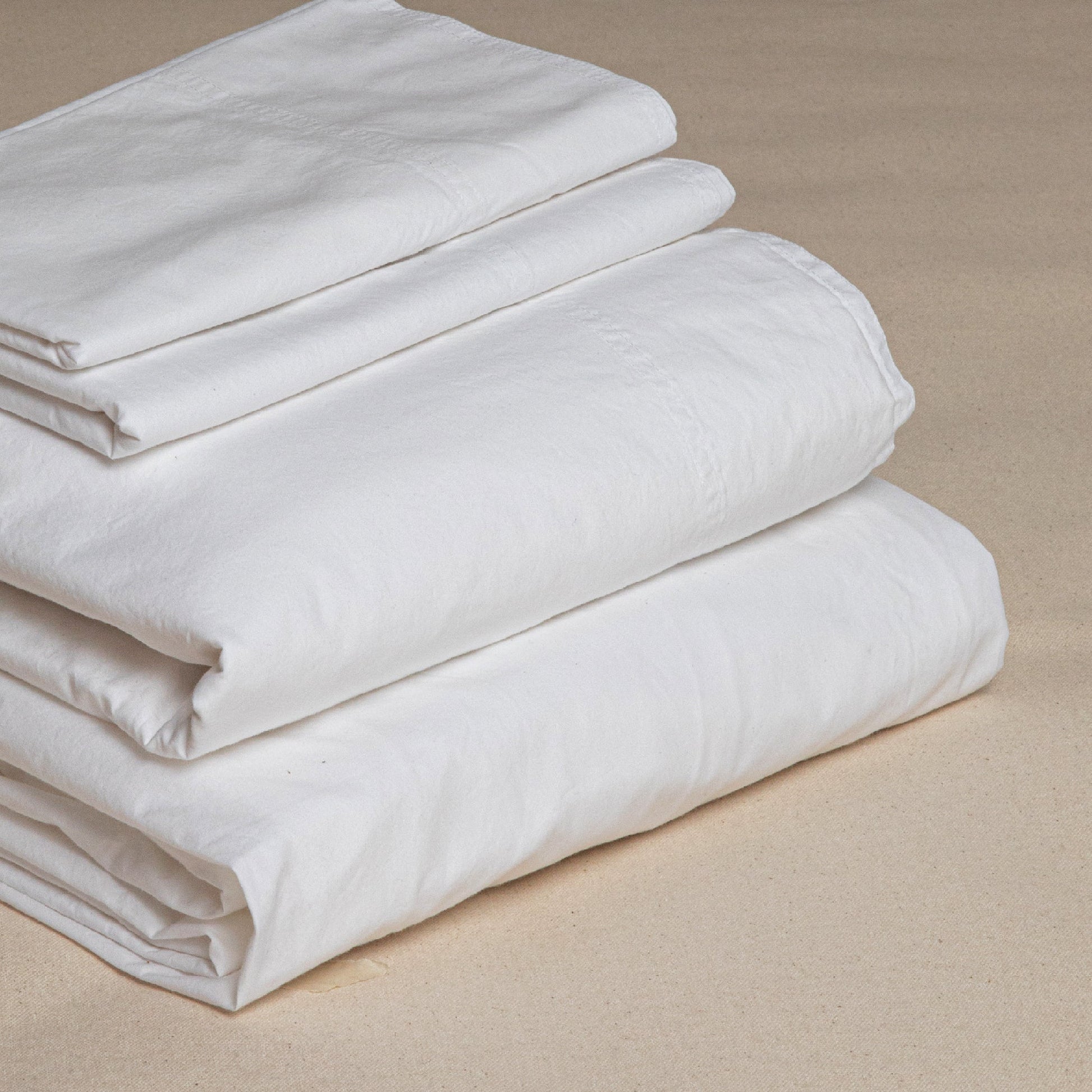 JUEGO DE SÁBANAS PERCAL STONE WASH - Mint & Lime