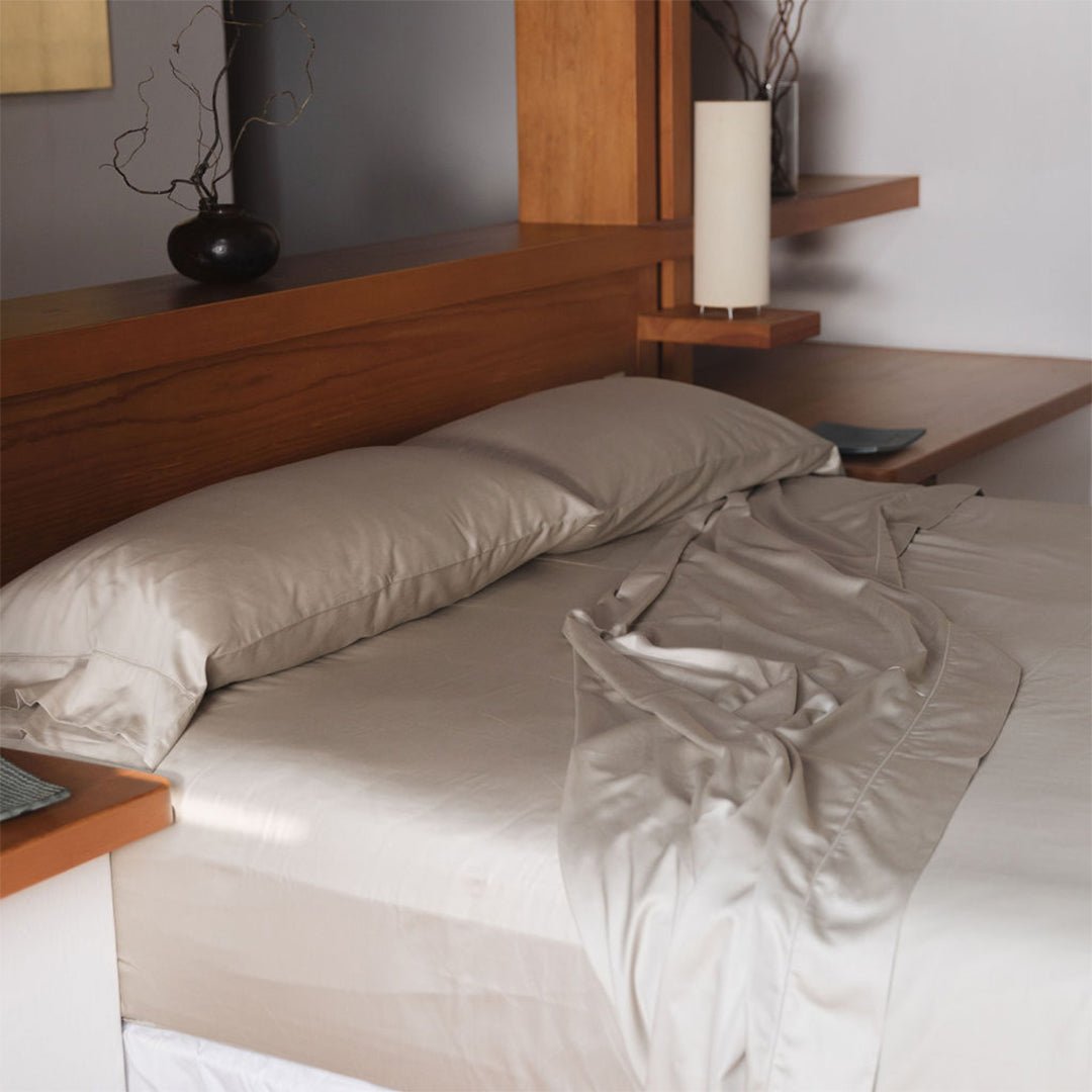 JUEGO DE SÁBANAS SATÍN - Mint & Lime